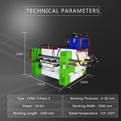 Three press two plate hot press