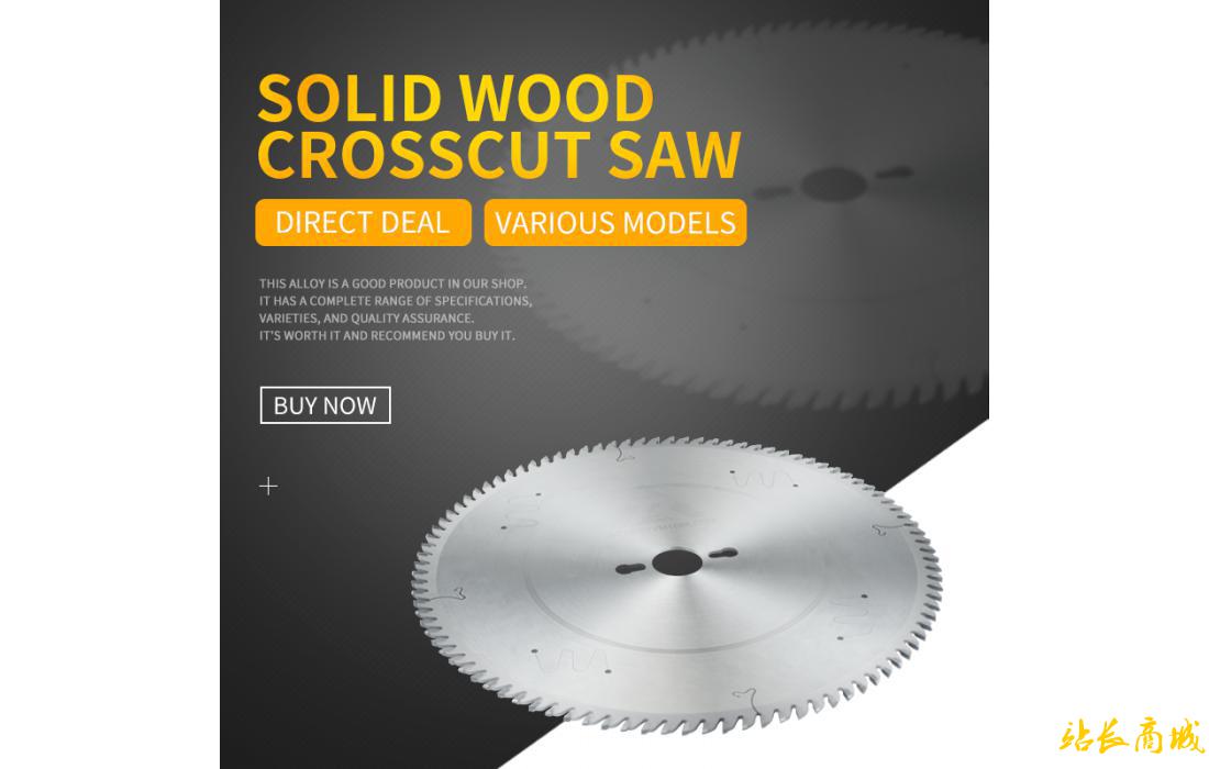 Solid wood crosscut saw