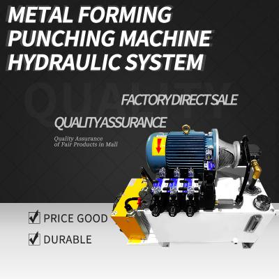 Metal forming, punching machine hydraulic system